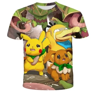 T-shirt Cartoon Pokemon Enfant Pokemon en Pleurs