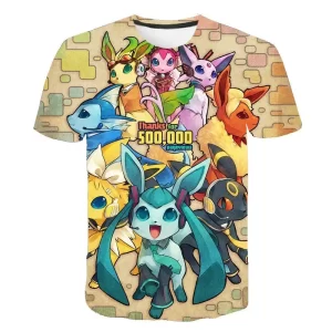 T-shirt Cartoon Pokemons Légendaires Enfant