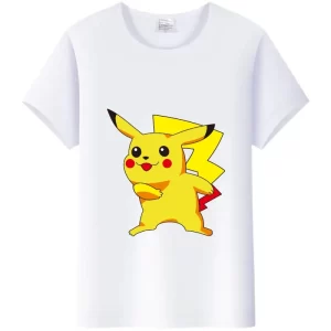 T-Shirt Blanc Pikachu Capricieux