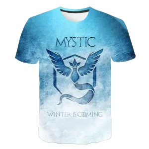 T-shirt Logo 3D Pokemon Winter is coming