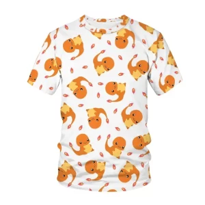 T-shirt Cartoon Pokemon Enfant Multiple Salamèches